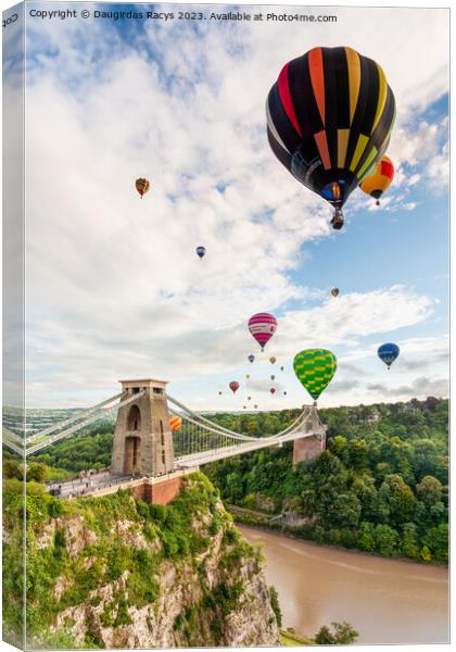 Bristol Balloon Fiesta Canvas Print by Daugirdas Racys
