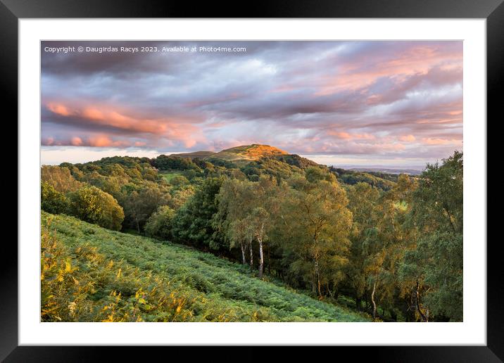 Malvern Hills spectacular view Framed Mounted Print by Daugirdas Racys