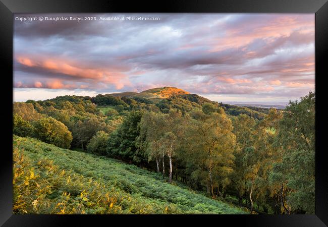 Malvern Hills spectacular view Framed Print by Daugirdas Racys