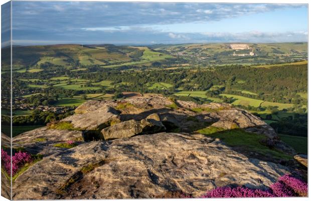 Bamford Edge Views Canvas Print by Steve Smith