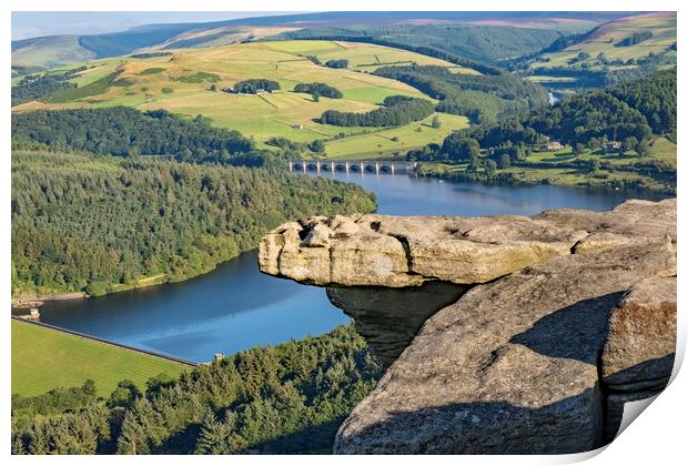 Ladybower From Bamford Edge Print by Steve Smith