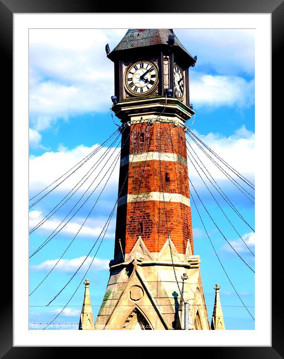 Iconic Clock Tower, Skegness Seafront Framed Mounted Print by john hill