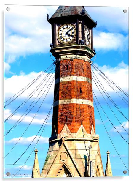 Iconic Clock Tower, Skegness Seafront Acrylic by john hill