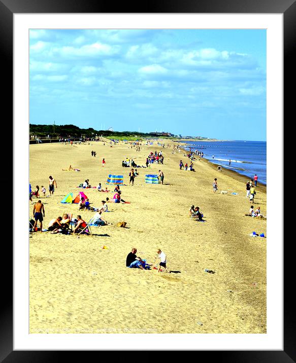 Skegness to Ingoldmells: A Lincolnshire Idyll Framed Mounted Print by john hill
