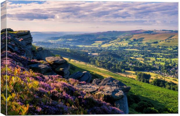 Bamford Edge Derbyshire Peak District Canvas Print by Tim Hill