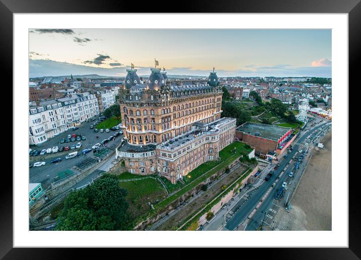 Scarboroughs Grand Hotel Framed Mounted Print by Apollo Aerial Photography
