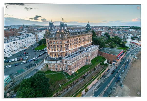 Scarboroughs Grand Hotel Acrylic by Apollo Aerial Photography