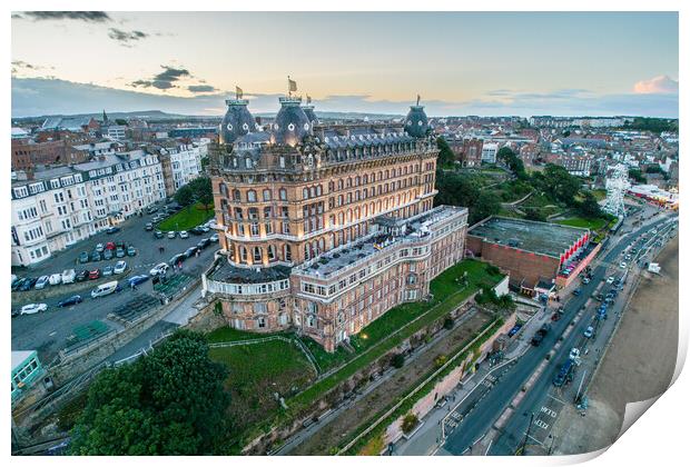 Scarboroughs Grand Hotel Print by Apollo Aerial Photography