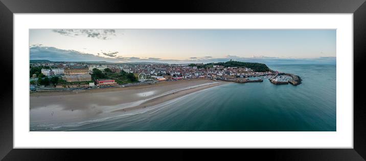 Scarboroughs South Bay Promenade Framed Mounted Print by Apollo Aerial Photography