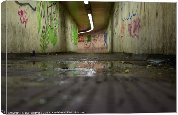 Underpass Canvas Print by Darrell Evans