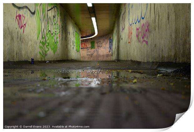 Underpass Print by Darrell Evans