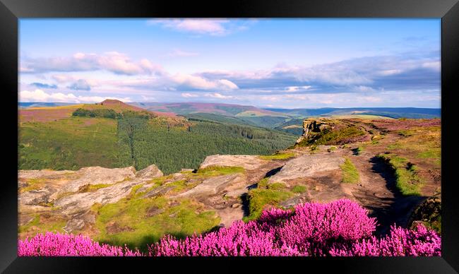 Win Hill from Bamford Edge Framed Print by Tim Hill