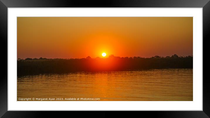 Delta sunset Framed Mounted Print by Margaret Ryan