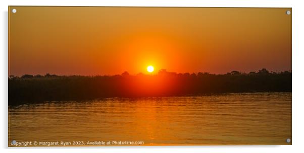 Delta sunset Acrylic by Margaret Ryan