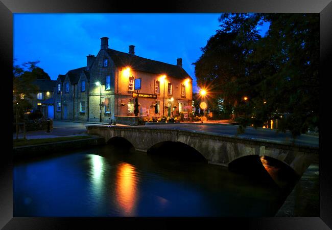 'Quintessential Cotswold Charm: Kingsbridge Inn' Framed Print by Andy Evans Photos