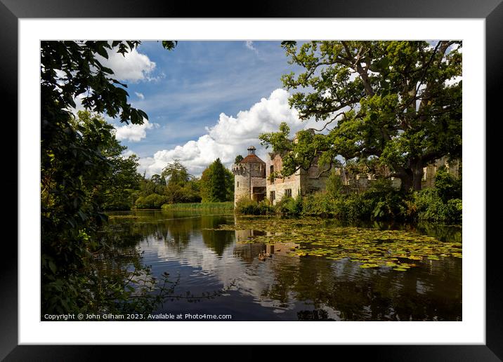 Scotney Castle a country house in Lamberhurst Kent England UK Framed Mounted Print by John Gilham