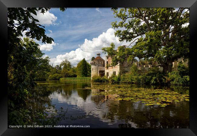 Scotney Castle a country house in Lamberhurst Kent England UK Framed Print by John Gilham