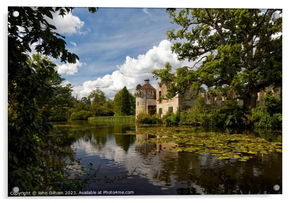 Scotney Castle a country house in Lamberhurst Kent England UK Acrylic by John Gilham