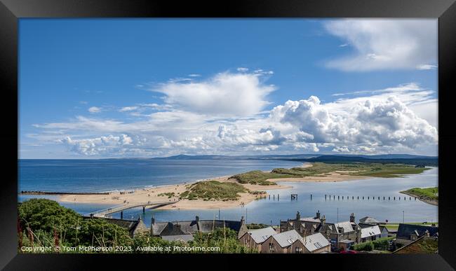 East Lossiemouth: Bridges and Beach Framed Print by Tom McPherson