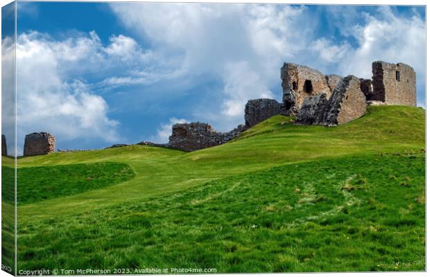 'Fortress of Time: Duffus Castle' Canvas Print by Tom McPherson