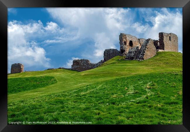 'Fortress of Time: Duffus Castle' Framed Print by Tom McPherson