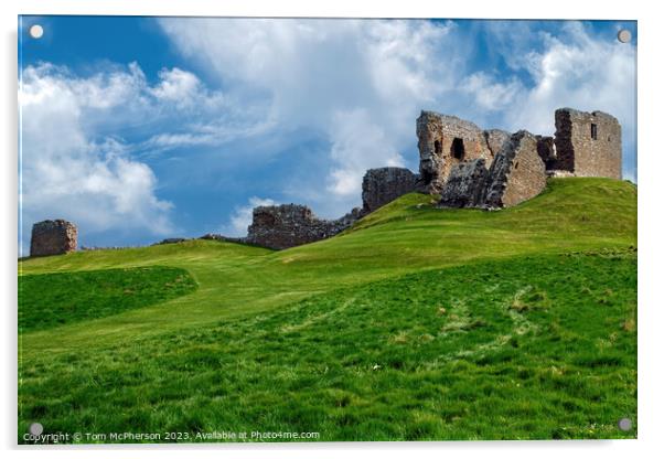 'Fortress of Time: Duffus Castle' Acrylic by Tom McPherson