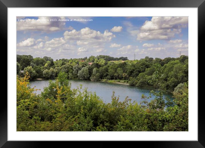 The Enchanted Depths of Newbold on Avon Quarry Framed Mounted Print by Avril Harris