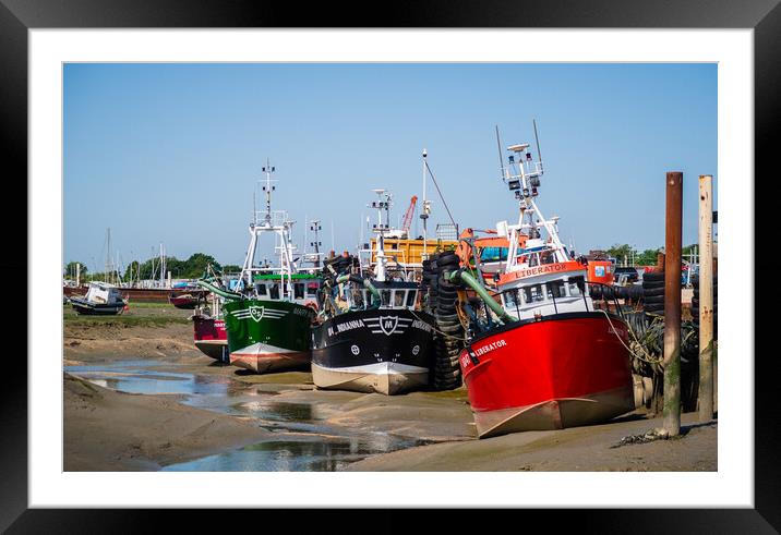 Fishing Boats at Leigh-on-Sea Framed Mounted Print by John Frid