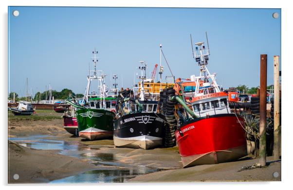 Fishing Boats at Leigh-on-Sea Acrylic by John Frid