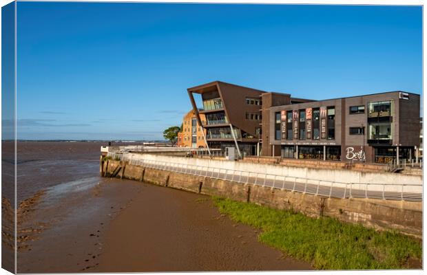 River Humber Offices Canvas Print by Steve Smith