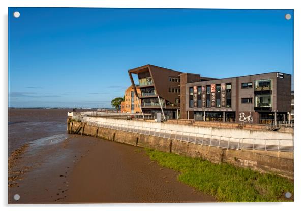 River Humber Offices Acrylic by Steve Smith