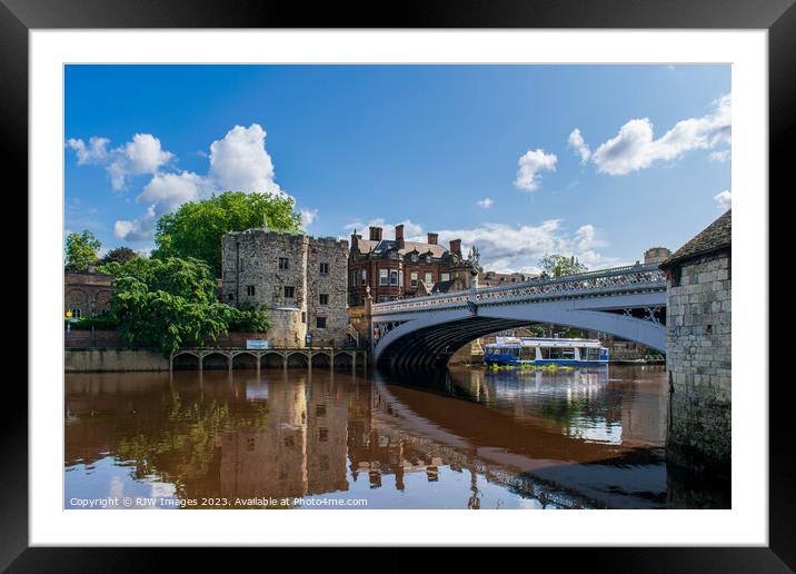 York at Lendal Bridge Framed Mounted Print by RJW Images