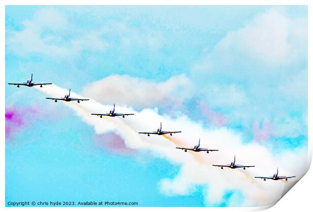 Formation Aerobatics Print by chris hyde