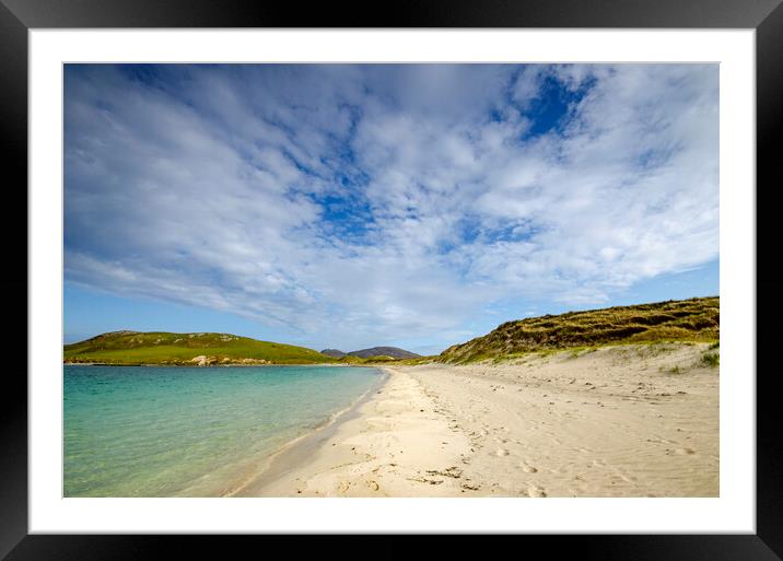 Vatersay Beach Framed Mounted Print by Steve Smith