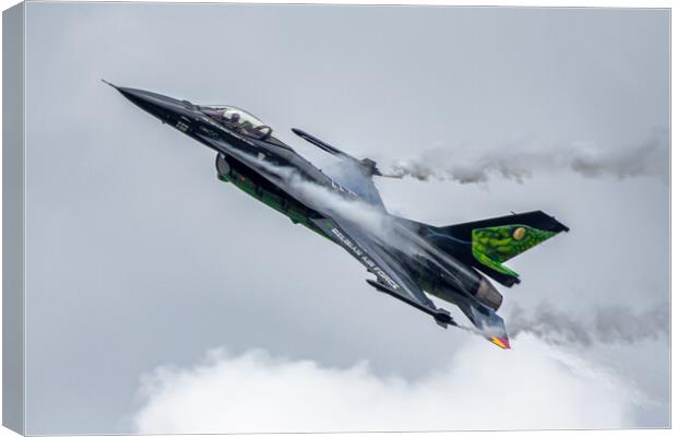 Belgian F-16 Solo Display Canvas Print by J Biggadike