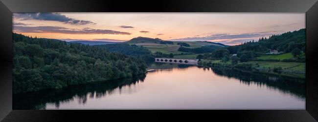 Ladybower Sunset Framed Print by Apollo Aerial Photography