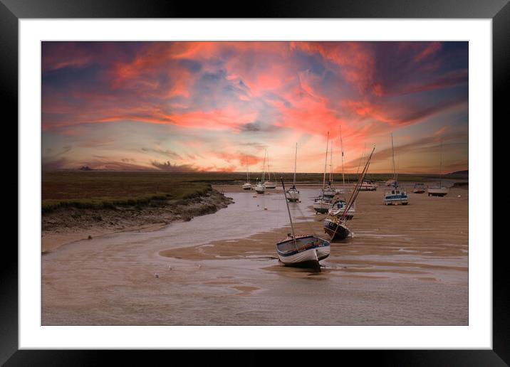 Sunset at Wells Next the Sea Framed Mounted Print by Dave Jenkins
