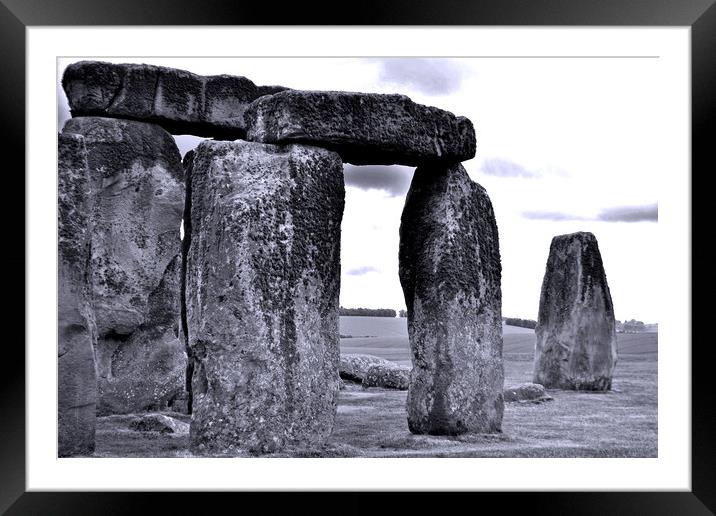 Ancient Enigma: Stonehenge's Timeless Splendour Framed Mounted Print by Andy Evans Photos