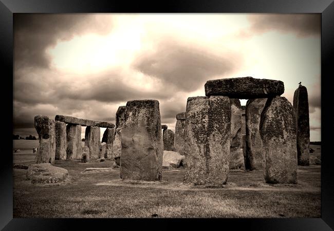 Stonehenge: Timeless English Heritage Framed Print by Andy Evans Photos