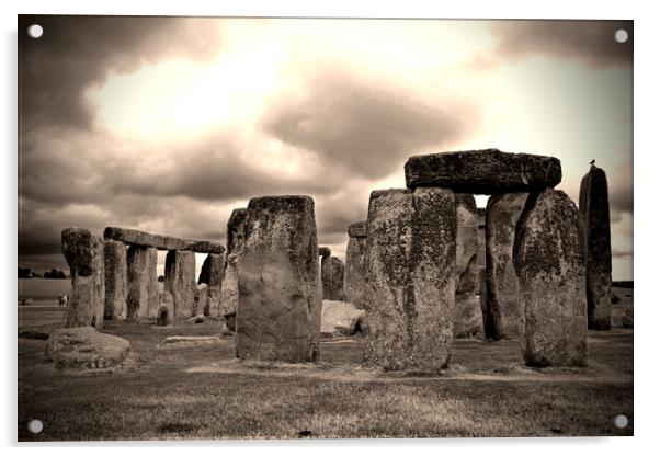 Stonehenge: Timeless English Heritage Acrylic by Andy Evans Photos