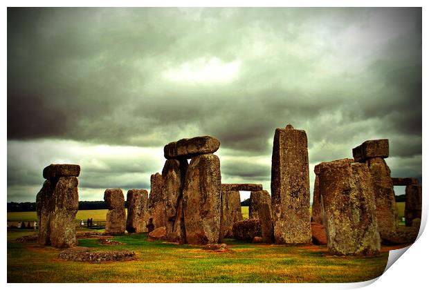 Stonehenge: Timeless Wonder of Wiltshire Print by Andy Evans Photos