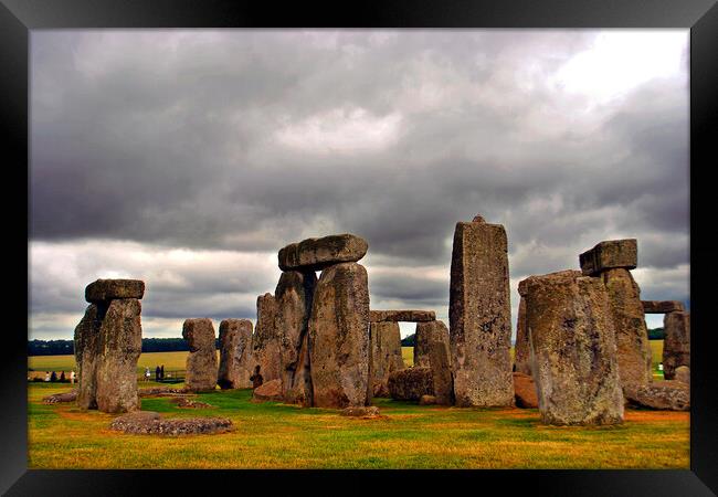 Unveiling Timeless Stonehenge: A Visual Journey Framed Print by Andy Evans Photos