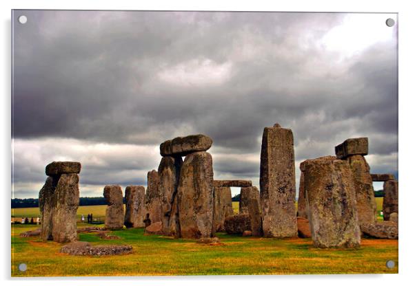 Unveiling Timeless Stonehenge: A Visual Journey Acrylic by Andy Evans Photos