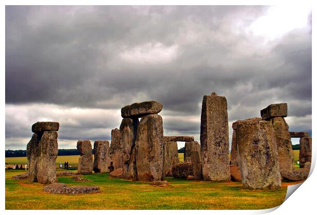 Unveiling Timeless Stonehenge: A Visual Journey Print by Andy Evans Photos
