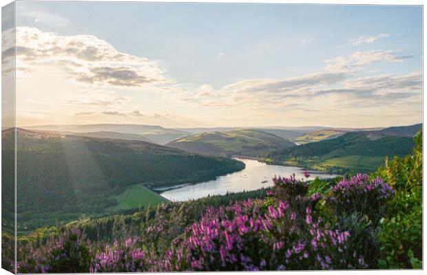 Bamford Edge End Of The Day Canvas Print by Apollo Aerial Photography