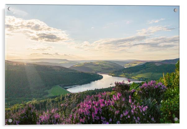Bamford Edge End Of The Day Acrylic by Apollo Aerial Photography