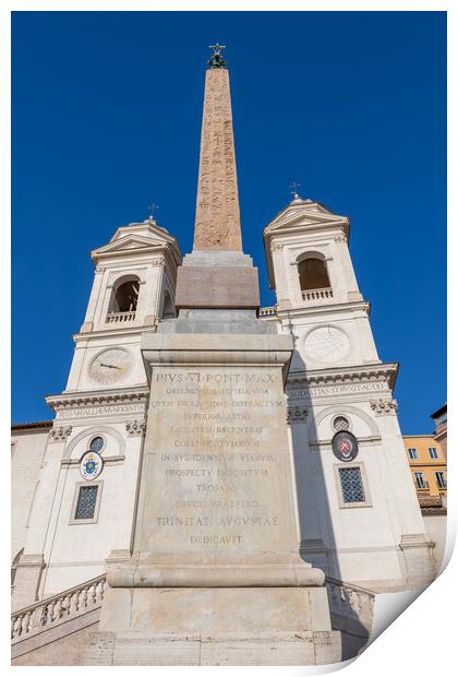 Sallustiano Obelisk In Rome Print by Artur Bogacki
