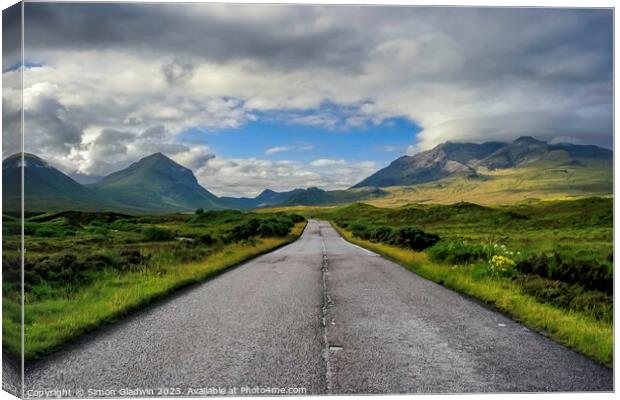 On The Way to Fairy Pools Isle of Skye Canvas Print by Simon Gladwin