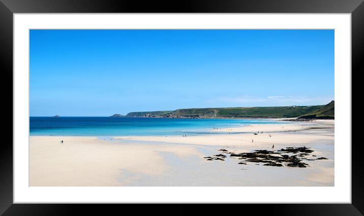 Sennen cove cornwall Framed Mounted Print by Kevin Britland