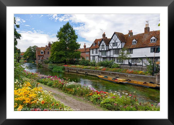 Westgate Gardens the City of Canterbury Kent UK Framed Mounted Print by John Gilham